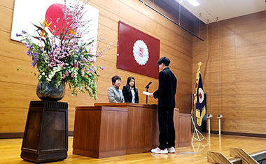 同窓会入会式が行われました