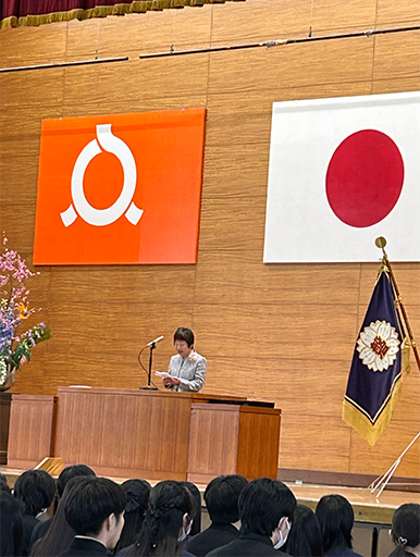 卒業式の様子